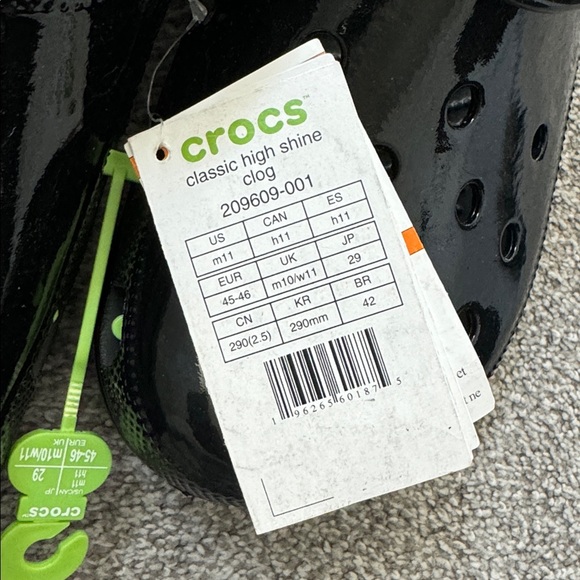 CROCS Glossy Black Clogs - Picture 3 of 6
